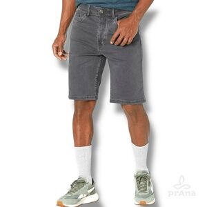 prAna Station Shorts Mens Size 40 Organic Cotton in‎ Charcoal